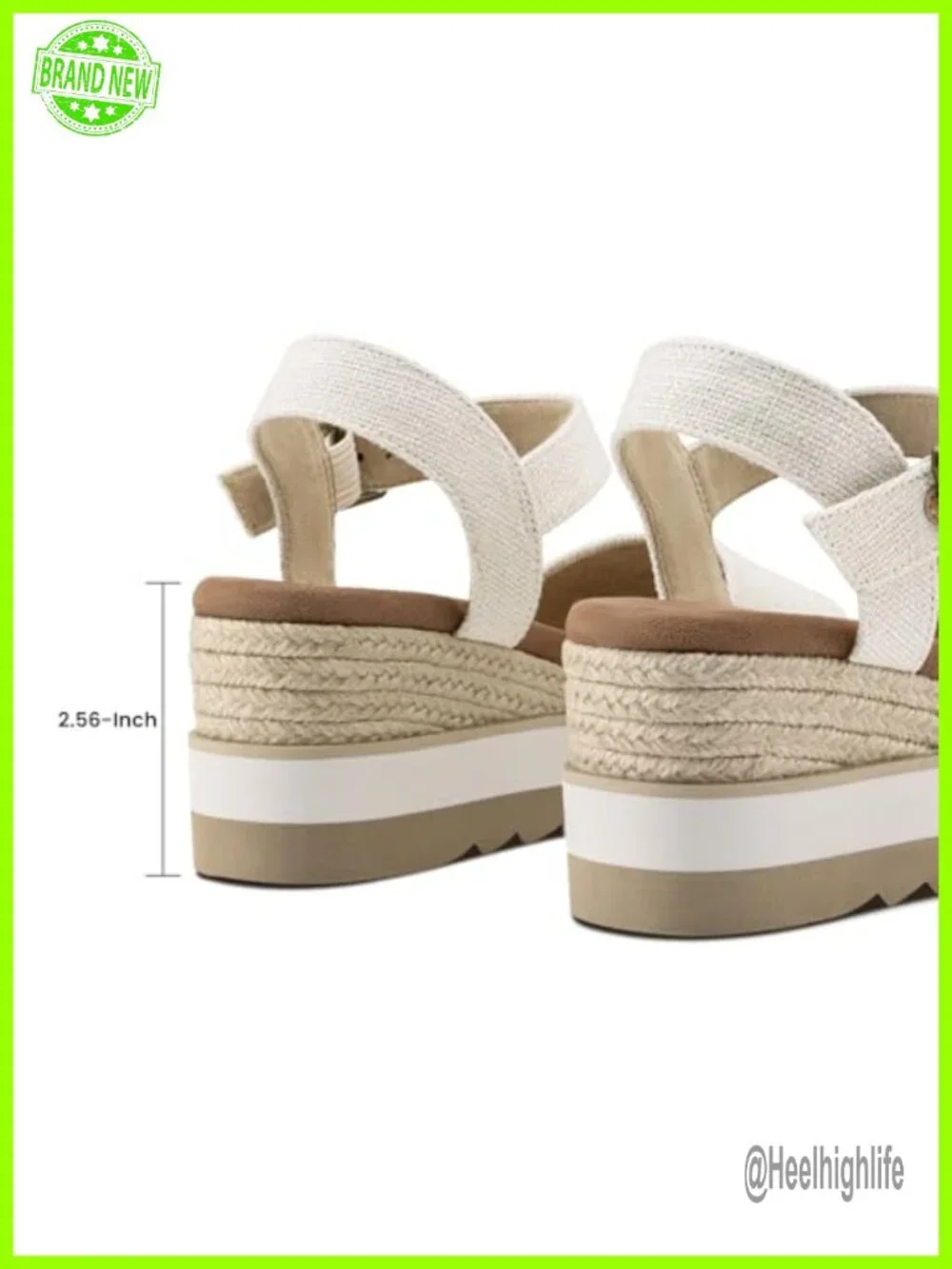 Women's Platform Espadrille Wedge Sandals Canvas Adjustable Ankle Strap